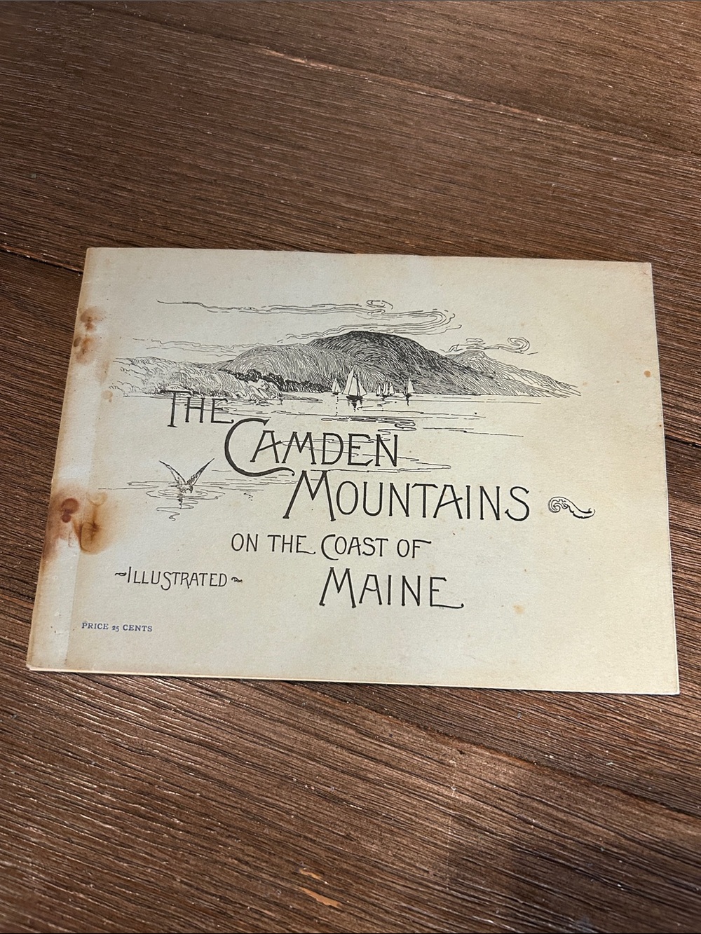 Antiquarian Maine Camden Mountains 1890 illustrated book RARE booklet complete